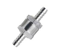 Leghe di alluminio Valvole di ritegno di linea Resistente alla corrosione Via singola Inline Nessuno Ritorno per Auto Moto Enduring Single Way Oil Fuels Check