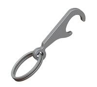 Leghe di metallo apribottiglie di birra portachiavi strumento di lattina portatile zaini ciondolo con anello portachiavi strumento da viaggio bottiglie di birra durevoli