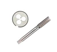 leghe lucidate circolari, Confezione da 2 set di maschi e filiere tonde metrici sinistri M2-M22 for maschiatura di filettature su macchine utensili(M3.5x0.6)