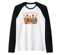 Legione Romana Soldati Antica Roma Guerrieri Maglia con Maniche Raglan