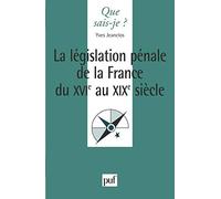 Législation pénale du 16e au 19e siècle