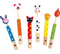 Fischietti Di Legno per Bambini Small Foot Animali 6 Pezzi