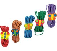 Legler Wiebke - Corda per saltare in gomma con motivo a farfalla, dai 5 anni in