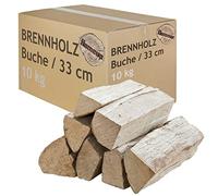 Legna da Ardere 10 kg Per Stufa e Camino Braciere Griglia Cestello per il Fuoco Ceppi 33 cm Flameup