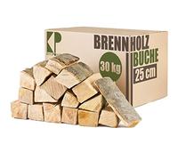 Legna da Ardere 25 cm Per Stufa e Camino Braciere Griglia Cestello per il Fuoco Ceppi 30, 60 o 90 kg Kingpower, Quantità:30 kg