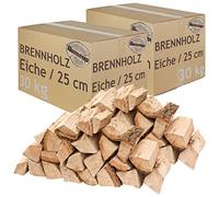 Legna da Ardere 5-500 kg Per Stufa e Camino Braciere Griglia Cestello per il Fuoco Ceppi 25 cm quercia flameup, Numero:60 kg