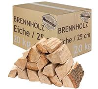 Legna da Ardere 5-500 kg Per Stufa e Camino Braciere Griglia Cestello per il Fuoco Ceppi 25 cm quercia flameup, Numero:20 kg