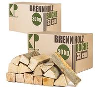 Legna da Ardere 60 kg Per Stufa e Camino Braciere Griglia Cestello per il Fuoco Ceppi 25 cm o 33 cm Kingpower, lunghezza:33 cm