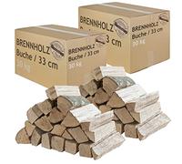 Legna da Ardere 60 kg Per Stufa e Camino Braciere Griglia Cestello per il Fuoco Ceppi 33 cm Flameup