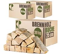 Legna da Ardere 90 kg Per Stufa e Camino Braciere Griglia Cestello per il Fuoco Ceppi 25 cm o 33 cm Kingpower, lunghezza:25 cm