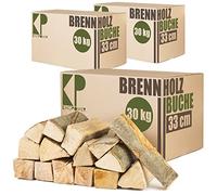 Legna da Ardere 90 kg Per Stufa e Camino Braciere Griglia Cestello per il Fuoco Ceppi 25 cm o 33 cm Kingpower, lunghezza:33 cm