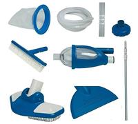 LEGNAGOFERR - INTEX 28003 KIT PULIZIA PISCINA DELUXE MANICO+RETINO+PULITORE+SPAZZOLA+TUBO FLESSIBILE 7,5 MT INTEX STORE