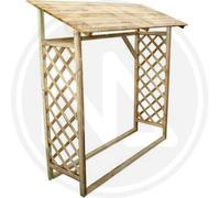 LEGNAIA CON PANNELLO GRIGLIATO IN LEGNO IMPREGNATO 180x70x175H.cm.