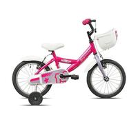 Mountain Bike acciaio ( 1 vel ) 14" con rotelle BIMBA Fucsia e Lilac Glossy 26L
