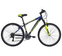 Legnano Zoldo L790, Mountain Bike 26 pollici Ragazzo Acciaio, Colore Nero Matt, Giallo e Blu, Taglia 46