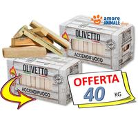 LEGNETTI ACCENDIFUOCO → 4/ 8 kg - Legno ACCENDI FUOCO per STUFE CAMINI BARBECUE