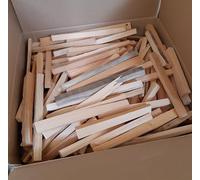 Legnetti Accendifuoco per Camino, Stufa a Legna e Barbecue, Scatola Cartone, Bastoncini in Abete e Pino 100% Naturali Essiccati, Accensione Rapida (5 kg)