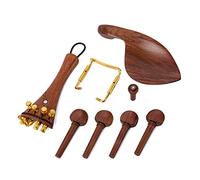 Legno 4/4 Violino Parti Accessori Set Con Chin Rest Endpin Cordiera Tuning Pioli Ebano Chin Rest Per Violino Sostituzione