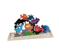 Legno a Tema Cartoni Animati, Gioco Educativo per La Prima Infanzia, attività Artistiche Creative E Sensoriali, Adatto a Bambi, Vita Marina