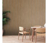 Livingwalls Carta da parati Legno Asticelle 39109-1 - Vinile effetto 3D naturale 10,05 x 0,53 m
