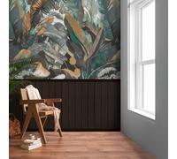 Legno Asticelle Giungla Parati 39809-1 Nero 2in1 Tropicale Foglie AS Creation