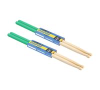 Legno Bacchetta Anti Scivolo Manico Impugnatura 7A Verde 2 Coppia