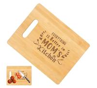Legno Butcher Block for Cooking, Engraved Kitchen Cutting Board, Wooden Cutting Board for Kitchen, Wooden Kitchen Carving Board, Butcher Block with Handle, Personalized Cutting Board for Mom