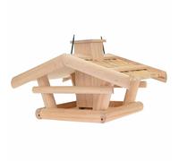 Legno Casetta per Uccelli Natura 43x30x25cm Erogatore Stazione il Mangime Porta