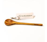 Legno D 'ol Ivo Cucchiaio da Cucina Arrotondato Testa e Arrotondato Manico, Cucchiaio da circa 25cm - 30cm