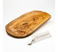 Legno D 'ol Ivo Tagliere, Tagliere per Bistecche con Scanalatura Succo in Taglio Naturale - 30cm