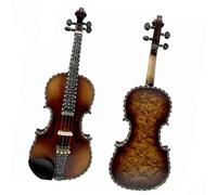 Legno di acero occhio di pernice 4/4 nervature di violino e intarsio sul collo bel suono della conchiglia chiaro e melodioso