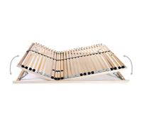 Legno di faggio massello 7 zone ortopedico modello standard 100x200 cm | Rete a Doghe 7 Zone senza Materasso 100x200 cm, 28 Doghe in Faggio e Betulla con Testata Pediera Regolabili, Base Letto