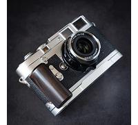 Legno di legno L mano Grip Holder Per LEICA M7 M6TTL M6 M4P M4-2 M4 M3 M2 M1 MP MA MD MD2 Fotocamera Lega di Alluminio Piastra di Base