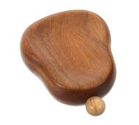 Legno di Sandalo Massaggiatore Manuale Viso, Forma a Zucca | Colore Caffè, Controllo Manuale Ergonomico, per Collo e Area Sotto gli Occhi, Casa e Viaggio