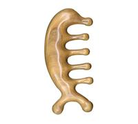 Legno di Sandalo Pettine Massaggiante Marrone Resistente | Massaggiatore per Chioma Portatile, Pettine da Parrucchiere, Aiuta la Circolazione del Cuoio Capelluto Colore Casuale