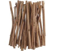 Legno Fai Da Te 100 bastoncini di legno lunghi for artigianato fai da te, corteccia di albero