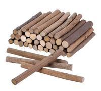 Legno Fai Da Te 60 bastoncini di legno lunghi 4 pollici e con un diametro di 0,3-0,5 pollici, for lavori artigianali fai da te.