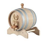 Legno fusto Whisky con incisione personalizzata motivo giubileo corona di compleanno - fusto da 5 litri