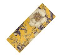 Legno Giallo Bee Kind Spring stampato tappetino yoga con copertura Spessore 1 mm per la casa antiscivolo, con borsa per il trasporto tapete para ejercicio 180,3x66 cm