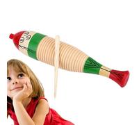 Legno Guiro - Guiroos Sound Tube | Strumento Guiro a forma di pesce | Materiale in legno, giocattolo di forma di pesce musicale portatile, strumenti di addestramento musicale per ragazzini, ragazze