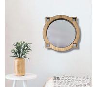 Legno Incorniciato Specchio Rotondo - Arte Deco Stile