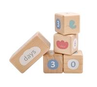 Legno Infantile Fase di Sviluppo Fotografia Strumento Portatile Nursery Decors per il Primo Anno di Memoria Foto Puntelli Baby Milestones Set