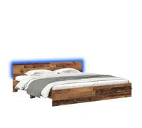 Legno ingegnerizzato con rifinitura vecchia LED USB 180x200 cm
