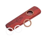 Legno Kazoo Strumento Musicale Marrone, Portatile da Tasca | Accompagna Chitarra e Ukulele, Superficie Lucida, per Lezione e Uso All'aperto, per Tutte le Età