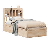 Legno massello di pino Design elegante struttura robusta 90x190 cm Naturale