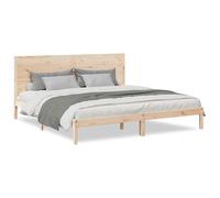 Legno Massello di Pino Non Trattato Extra Lungo 200x220 cm Naturale