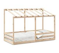 Legno Massello di Pino Tetto Integralmente Gioco Rifugio 80x200 cm Bianco