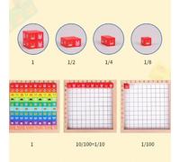 Legno matematica apprendimento Board giocattolo 1-100 numeri blocco Montessori gioco di conteggio