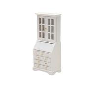 Legno Miniatura Cabinet Per 1/12 Scala Dollhouses Decorazione Con Cassetto di Lavoro Per Soggiorno Biblioteca Scena Display Dollhouses Accessorio