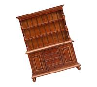 Legno Miniatura Vetrina Per 1/12 Scala Dollhouses Con Funtional Cassetto Artigianale Modello Progetto Soggiorno Decorazione Miniatura Governo di Immagazzinaggio